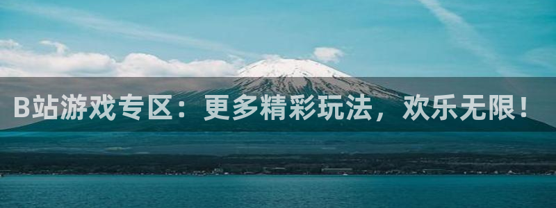 杏宇娱乐登录官网入口网址：B站游戏专区：更多精彩玩法，欢乐无